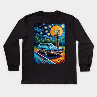 Gto on starry night Kids Long Sleeve T-Shirt